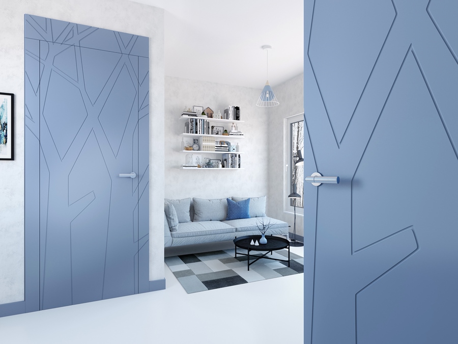 Межкомнатные двери эмаль серии Modern Эмаль от Прованс в современном интерьере